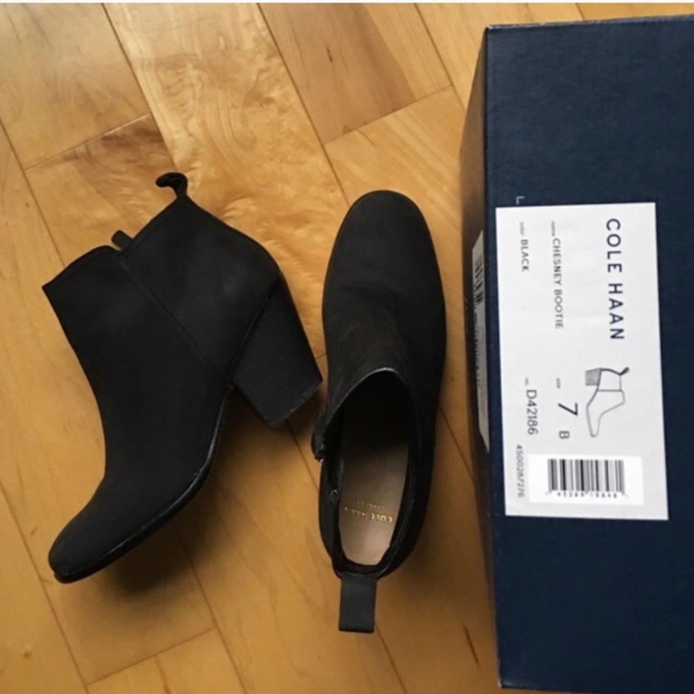 Cole haan black booties